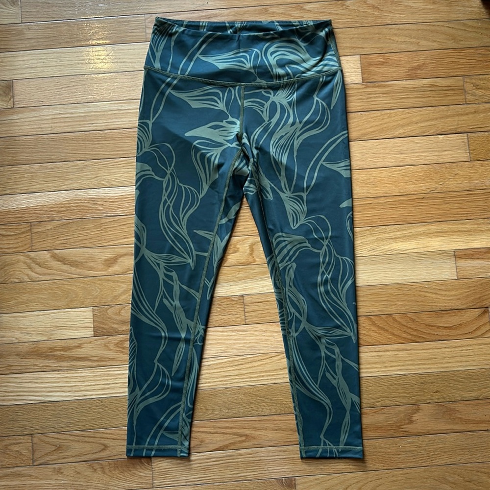 Z By Zella Green Work Out Leggings Size Medium